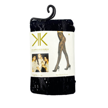 Kardashian Kollection Tights - Net Black Rose